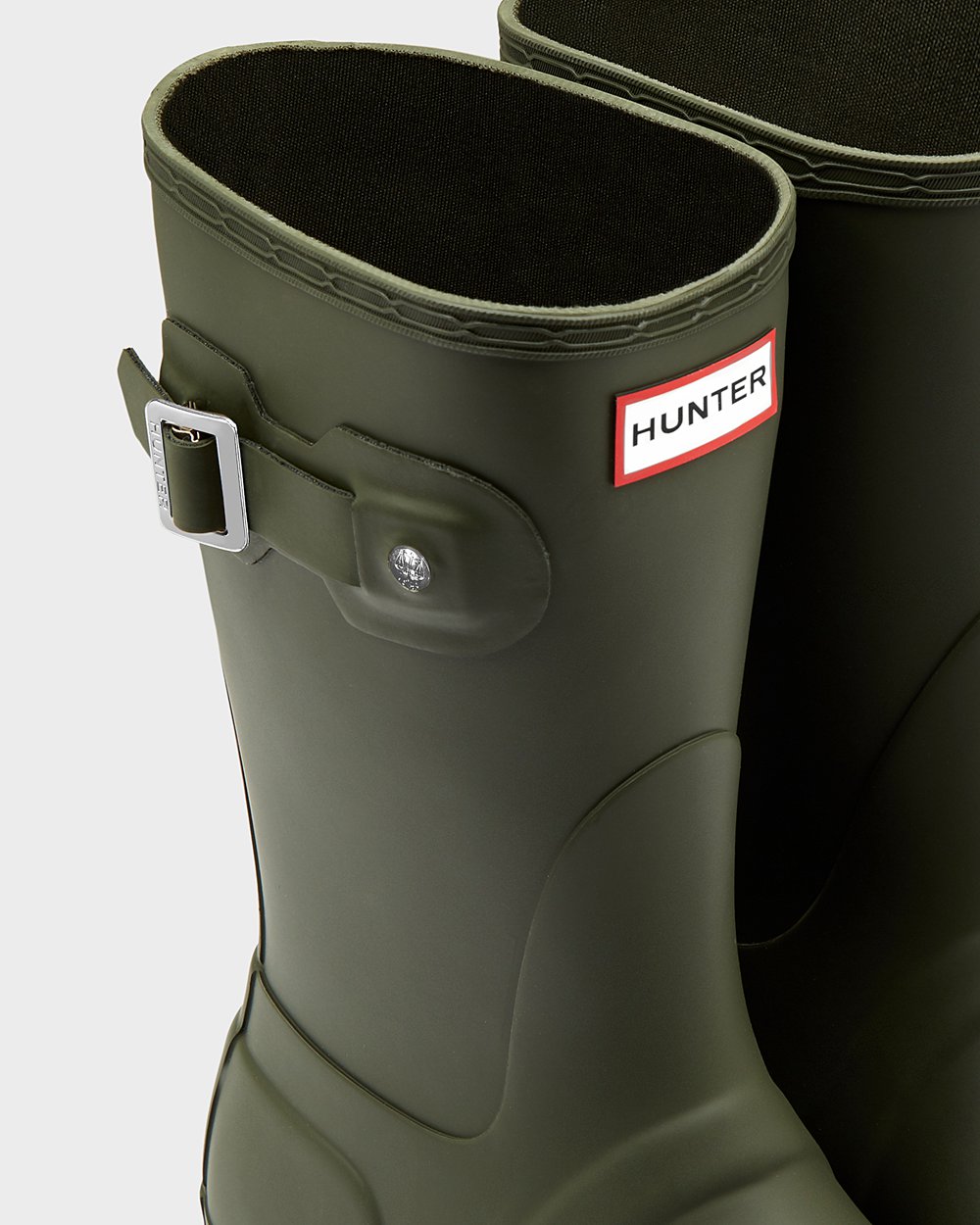 Hunter Mujer Original - Botas de Lluvia Verde Oscuro Oliva - 876-DSLCPQ